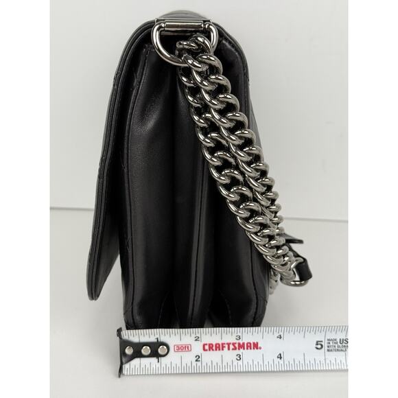 CHANEL Leather Quilted Boy Messenger Bag Black with Silver Hardware B-7 - Picture 16 of 16